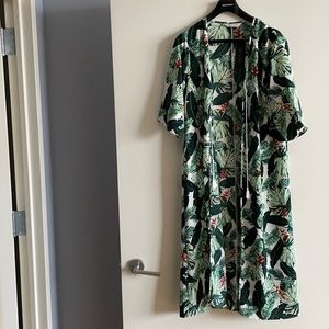 Rachel Zoe Collection Palm Print Duster